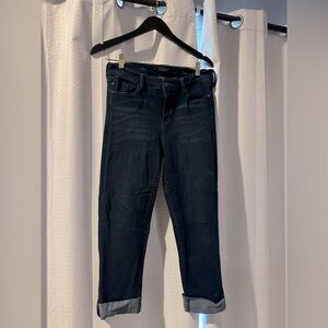 Women’s cuffed capri blue jeans. Size 10/30